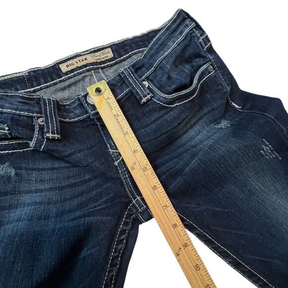 Big Star Bootcut Jeans Size 27 Low Rise Bootcut Jeans Dark Wash - Picture 7 of 12
